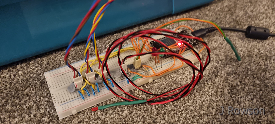 Extended breadboard plus inputs