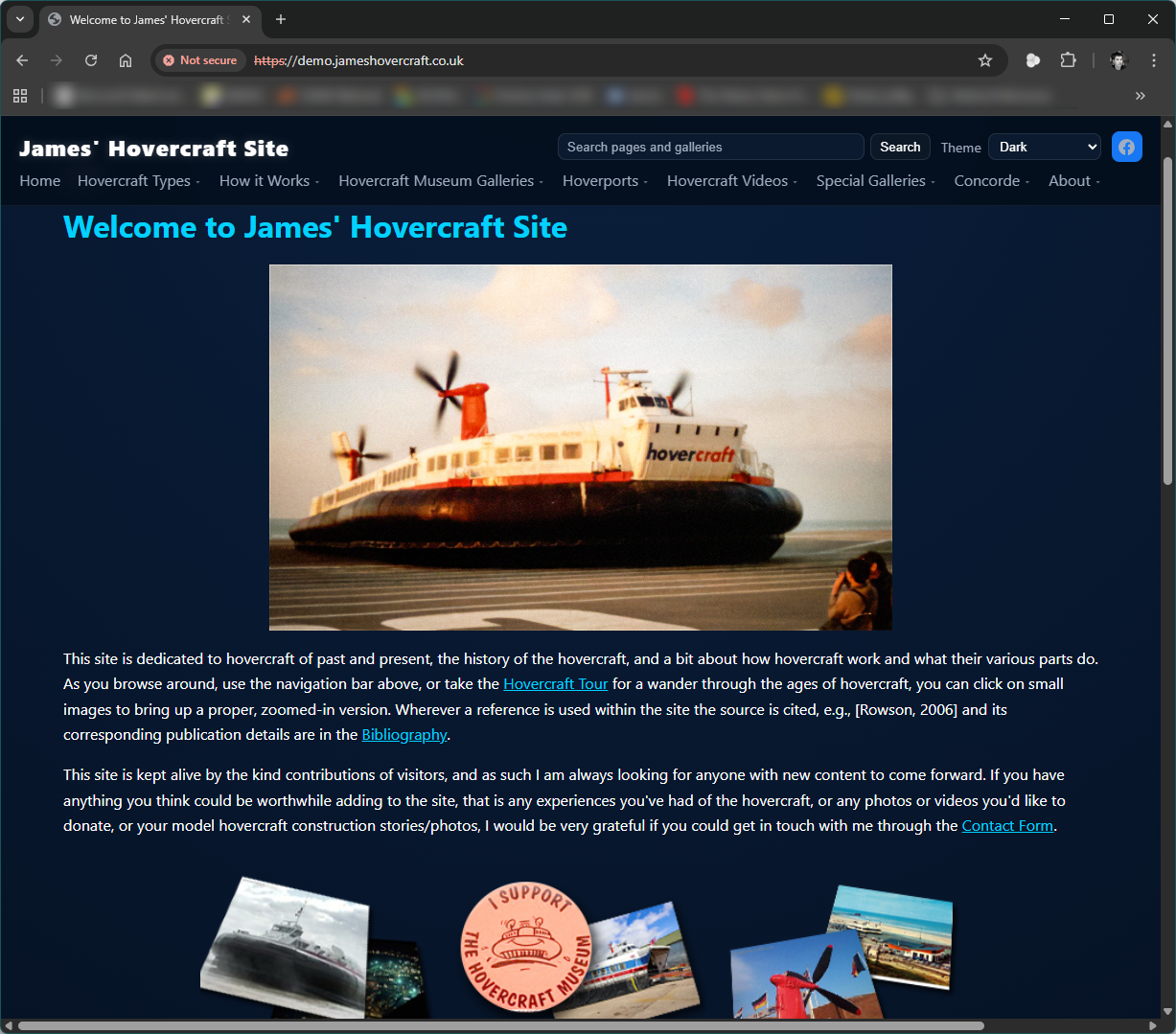 James' Hovercraft Site